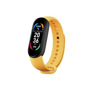 M6 Sport Smart Watch Gelb Uhr Armband Fitness Tracker Smartwatch spielen Armband Smart band für Android iOS
